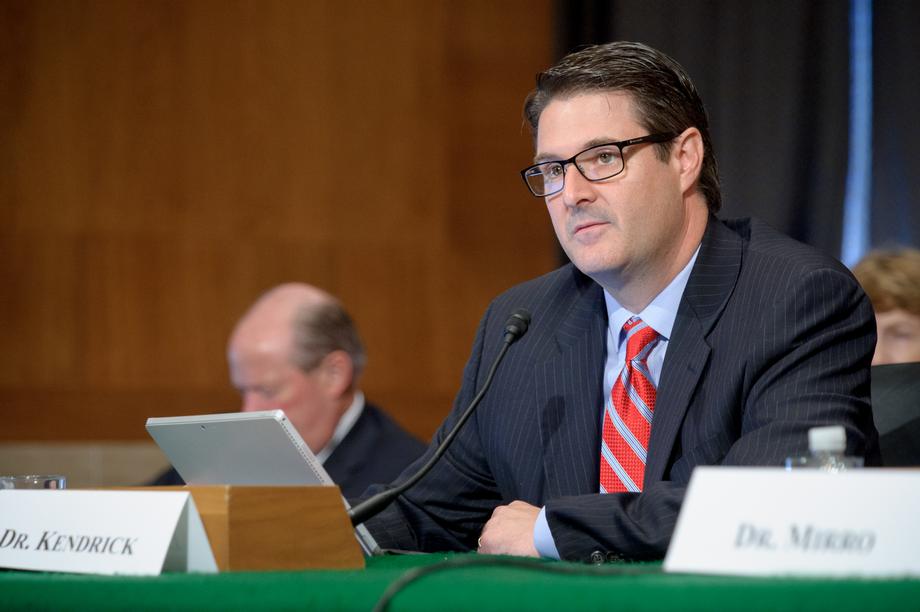 Dr. David C. Kendrick at a Senate HELP Committee meeting