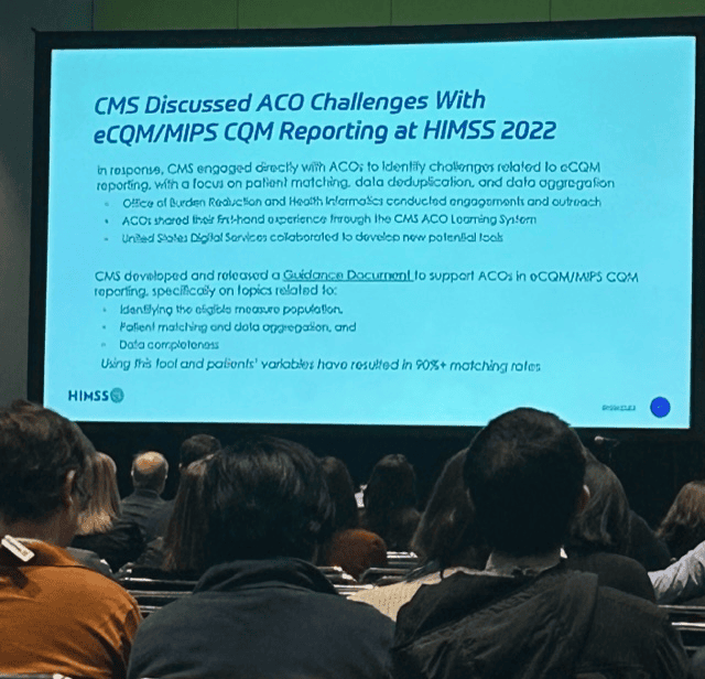 HIMMS 23 CMS Discusses ACO Challenges with eCQM reporting