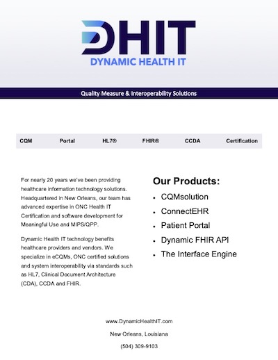 PDF overview of DHIT software - resource and publication