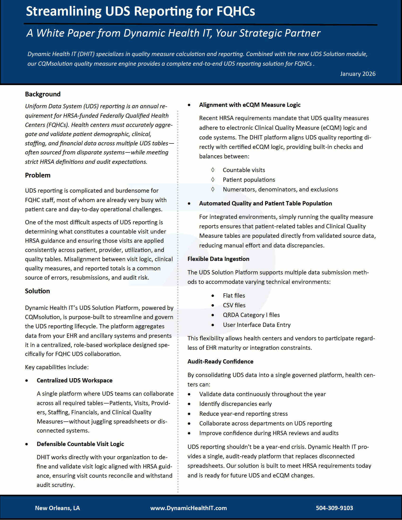 UDS reporting whitepaper screenshot